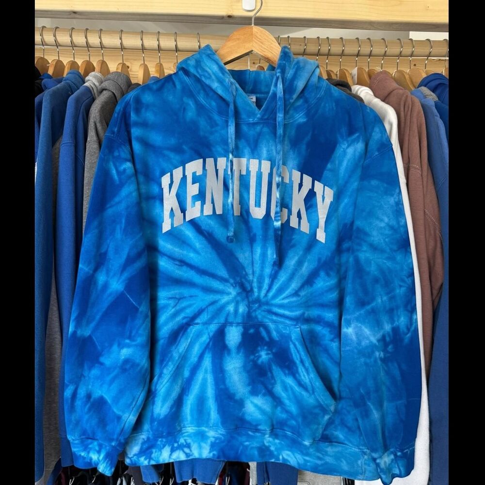 Kentucky Tie-Dye Blue Pullover Hoodie